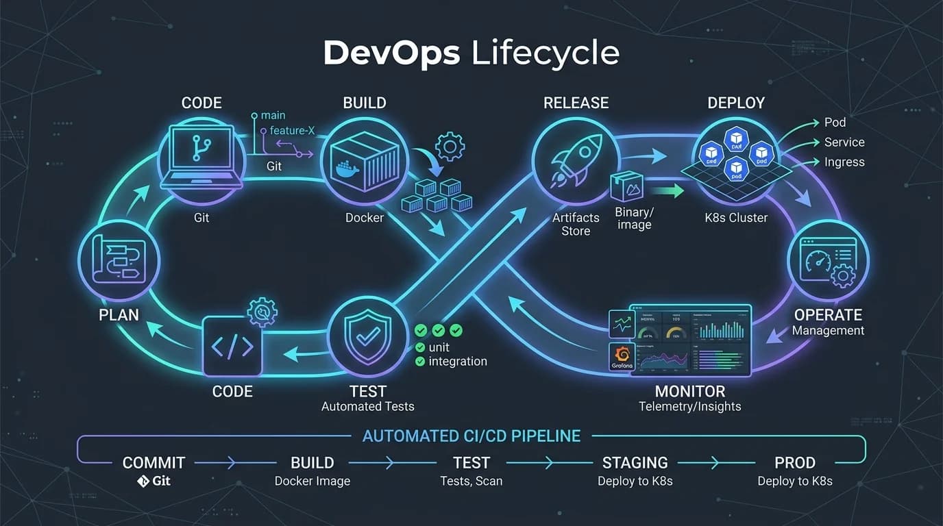 DevOps Infinity Lifecycle and Automated CI/CD Pipeline
